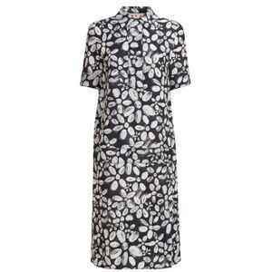 Marni blooming envers midi shirt dress in black & white NWT Size 38/ US 2